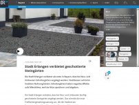 Bild zum Artikel: Stadt Erlangen verbietet geschotterte Steingärten
