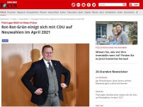 Bild zum Artikel: Thüringen-Wahl im News-Ticker - Wann kommt die Neuwahl? Parteien diskutieren über mögliche Termine