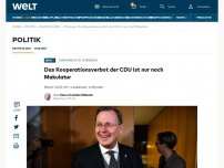 Bild zum Artikel: Das Kooperationsverbot der CDU ist nur noch Makulatur