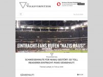 Bild zum Artikel: Schweigeminute für Hanau gestört: So toll reagieren Eintracht-Fans! Gänsehaut!