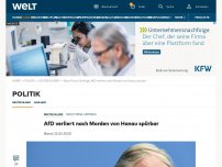 Bild zum Artikel: AfD verliert nach Morden von Hanau spürbar