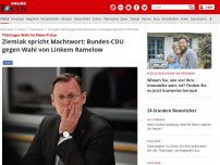 Bild zum Artikel: Thüringen-Wahl im News-Ticker - Rot-Rot-Grün einigt sich mit CDU auf Neuwahlen im April 2021