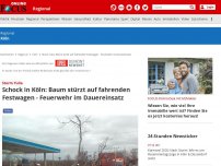 Bild zum Artikel: Köln - Sturm: Viele Einsätze: Schock in Köln-Stammheim: Baum stürzt auf fahrenden Festwagen