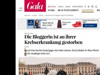 Bild zum Artikel: Mia de Vries : Die Bloggerin ist gestorben