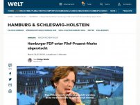 Bild zum Artikel: Hamburger FDP unter Fünf-Prozent-Marke abgerutscht