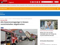 Bild zum Artikel: Karneval 2020 - Alle Rosenmontagszüge in Hessen vorsichtshalber abgebrochen