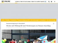 Bild zum Artikel: Hanau aufgegriffen: Die Mottowagen im Rosenmontagszug – Rassismus als Pistole