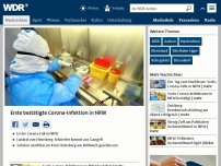 Bild zum Artikel: Erste bestätige Corona-Infektion in NRW