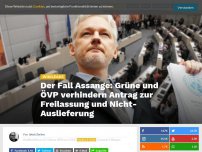 Bild zum Artikel: Der Fall Assange: Grüne und ÖVP verhindern Antrag zur Freilassung und Nicht-Auslieferung