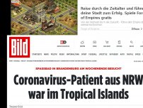 Bild zum Artikel: Spaßbad bei Berlin - Coronavirus-Patient aus NRW war im Tropical Islands!