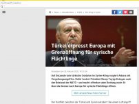 Bild zum Artikel: Türkei erpresst Europa mit Grenzöffnung für syrische Flüchtlinge