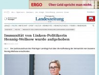 Bild zum Artikel: Immunität von Linken-Politikerin Hennig-Wellsow wurde aufgehoben