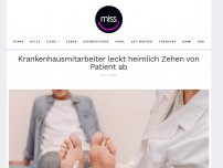 Bild zum Artikel: Krankenhausmitarbeiter leckt heimlich Zehen von Patient ab