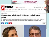 Bild zum Artikel: Kritik an Kollegen: Sigmar Gabriel rät Kevin Kühnert, arbeiten zu gehen