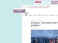 Bild zum Artikel: Erdogan zu Flüchtlingspakt: „Wir haben die Tore geöffnet“