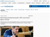 Bild zum Artikel: Ministerpräsidentenwahl: AfD nominiert Björn Höcke