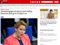 Bild zum Artikel: 3000 Euro Schaden - Verwaltungsgericht Berlin wirft Giffey-Ehemann Betrug in 54 Fällen vor