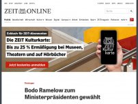 Bild zum Artikel: Thüringen: Bodo Ramelow zum Ministerpräsidenten gewählt