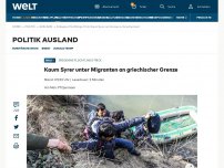 Bild zum Artikel: Kaum Syrer unter Migranten an griechischer Grenze