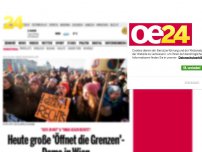 Bild zum Artikel: Morgen große 'Öffnet die Grenzen'-Demo in Wien