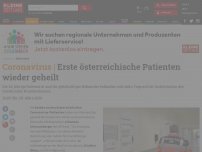Bild zum Artikel: Erste österreichische Patienten wieder geheilt