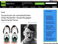 Bild zum Artikel: Turnschuhe mit vermeintlichem Hitler-Konterfei: Vorwürfe gegen Sportmarke Puma
