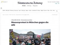 Bild zum Artikel: Demonstration vor der Oper: Massenprotest in München gegen die AfD
