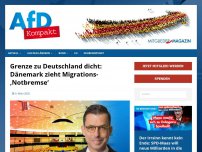 Bild zum Artikel: Grenze zu Deutschland dicht: Dänemark zieht Migrations-‚Notbremse‘