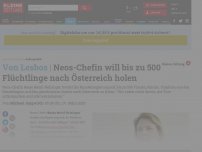 Bild zum Artikel: Neos-Chefin will bis zu 500 Flüchtlinge nach Österreich holen