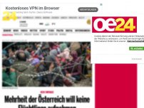 Bild zum Artikel: Mehrheit der Österreich will keine Flüchtlinge aufnehmen