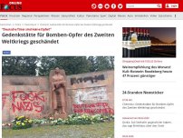 Bild zum Artikel: 'Deutsche Täter sind keine Opfer!' - Gedenkstätte für Bomben-Opfer des Zweiten Weltkriegs geschändet