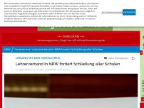 Bild zum Artikel: Umgang mit dem Coronavirus: Lehrerverband in NRW fordert Schließung aller Schulen