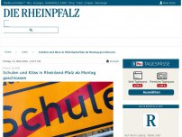 Bild zum Artikel: Schulen und Kitas in Rheinland-Pfalz ab Montag geschlossen