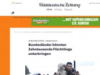 Bild zum Artikel: Aufnahmezentren: Bundesländer könnten Zehntausende Flüchtlinge unterbringen