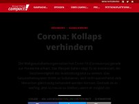 Bild zum Artikel: Corona: Kollaps verhindern