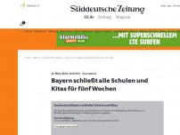 Bild zum Artikel: Coronavirus: Bayern schließt alle Schulen und Kitas
