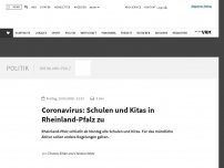 Bild zum Artikel: Alle Schulen und Kitas in Rheinland-Pfalz zu