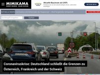 Bild zum Artikel: Coronaviruskrise: Deutschland schließt die Grenzen zu Österreich, Frankreich und der Schweiz