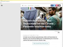 Bild zum Artikel: Italienische Forscher warnen: Deutschland verspielt bei Corona-Pandemie Zeit