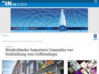 Bild zum Artikel: Coronavirus: Niederländer hamstern Cannabis vor Schließung von Coffeeshops