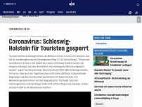 Bild zum Artikel: Coronavirus: Schleswig-Holstein für Touristen gesperrt