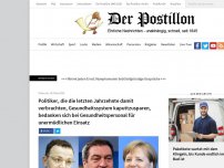 Bild zum Artikel: Politiker, die die letzten Jahrzehnte damit verbrachten, Gesundheitssystem kaputtzusparen, bedanken sich bei Gesundheitspersonal für unermüdlichen Einsatz