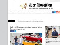 Bild zum Artikel: Nach Produktionsstopps: Deutsche hamstern Autos, bevor sie knapp werden