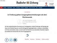 Bild zum Artikel: Stadt Freiburg erlässt ab Samstag zweiwöchige Ausgangssperre