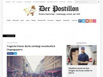 Bild zum Artikel: Tragische Panne: Berlin verhängt versehentlich Eingangssperre