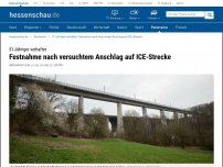 Bild zum Artikel: Anschlagsversuch auf ICE-Strecke Frankfurt-Köln