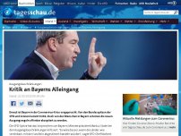 Bild zum Artikel: Ausgangsbeschränkungen: Kritik an Bayerns Alleingang