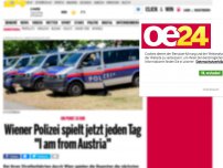 Bild zum Artikel: Wiener Polizei spielt jetzt jeden Tag ''I am from Austria''
