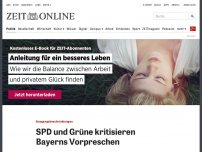 Bild zum Artikel: Ausgangsbeschränkungen: SPD und Grüne kritisieren Bayerns Vorpreschen