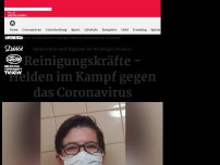 Bild zum Artikel: Reinigungskräfte in Kliniken- Helden im Kampf gegen das Coronavirus